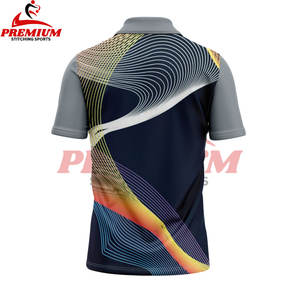 เสื้อโปโลแบบใหม่ สไตล์ OEM คุณภาพสูง ผลิตจากโพลีเอสเตอร์ 88% สแปนเด็กซ์ 12% สำหรับงานพิมพ์แบบ Dye Sublimation - Product Image 6