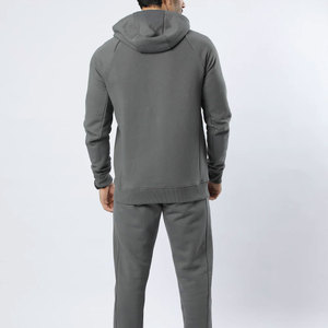 ชุดวิ่งออกกำลังกายของผู้ชายผ้าฟลีซชุดออกกำลังกายผ้าฝ้าย100% ชุดวอร์มไซส์ใหญ่พิเศษสำหรับฤดูหนาว - Product Image 4