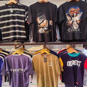 เสื้อยืดผู้ชายทรงสลิม ผ้าถักเนื้อแคนวาส ล้างทำความสะอาดง่าย เป็นมิตรกับสิ่งแวดล้อม แห้งเร็ว ขายส่งจำนวนมากจากบังกลาเทศ แบบคละไซส์ - Product Image 2