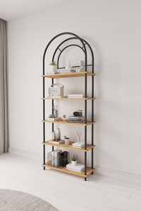 Estantería para Libros, Librería de 5 Niveles, Estante de Exhibición para Libros, Plantas y Decoración del Hogar, Estantería para Sala de Estar y Estante de Almacenamiento - Product Image 6
