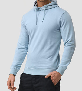 2026 nouvelle conception de qualité supérieure 100% coton coupe ajustée taille pull à capuche conception personnalisée sweats à capuche unis pour hommes - Product Image 4