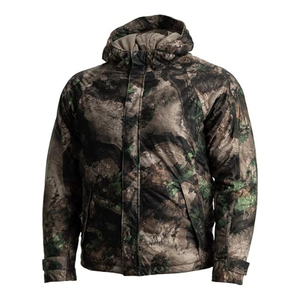 Veste d'hiver thermique pour hommes Softshell Camouflage Veste de chasse respirante zippée avec col montant - Product Image 1