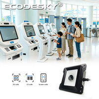 Módulo Lector de Códigos QR de Escaneo de Alta Velocidad EMT6621A, Lector de Códigos de Barras 1D/2D con Interfaz USB para Máquina de Boletos