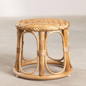 เก้าอี้สตูลหวายสีธรรมชาติสำหรับตกแต่งร้านอาหารและบาร์กลางแจ้ง ขนาดปรับแต่งได้ มีจำหน่าย - Product Image 2