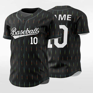 Design personnalisé Maillot de baseball Vente en gros Vêtements de sport à deux boutons Uniforme Technologie de sublimation Service OEM Dernier modèle - Product Image 3