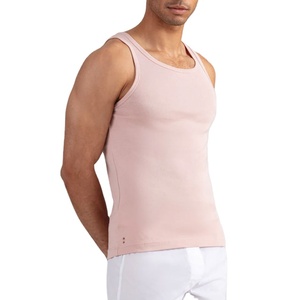 Sports Compression Tank Top Gym Wear Ribbed Material Cotton Jersey Stretchy Custom Blank Activewear <b>Singlet</b> Knitted Woven OEM - Product Image 5