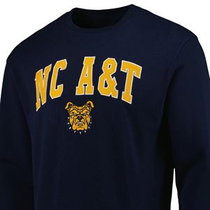 Carolina del Norte A & T Bulldog Sudadera Navy College Apparel Sudadera con capucha de manga larga - Product Image 3