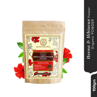 Khadi Poudre Naturelle de Henné & Fleur d'Hibiscus-100% Naturel-100g