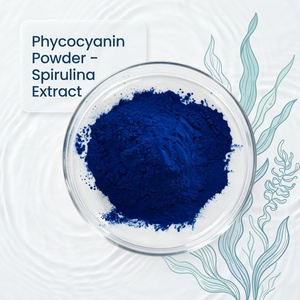 Phycocyanine en poudre en vrac E18/E25, soluble dans l'eau, pigment bleu naturel, extrait de spiruline, phycocyanine pour l'alimentation, les boissons et les cosmétiques - Product Image 1