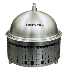 Pot en métal de créateur fini argent Casserole faite à la main de qualité supérieure - Product Image 5