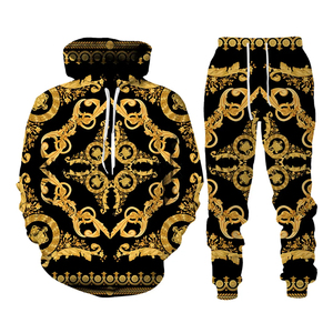 Vente en gros de survêtements en polyester pour hommes avec logo personnalisé, vêtements de sport respirants de haute qualité avec capuche pour l'hiver, options grande taille - Product Image 6