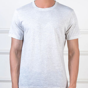 Camiseta gráfica de punto de algodón 100% de alta calidad para hombre, diseño Vintage sólido de avena, logotipo personalizable, transpirable, respetuoso con el medio ambiente - Product Image 1