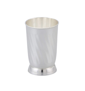 Lot de 2 gobelets en verre plaqué argent martelé à la main gobelets à eau Ayurveda écologiques avec métal pour eau potable écologique - Product Image 2