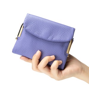 Ando Bag Cartera corta de piel de vaca auténtica para mujer, tarjetero múltiple con bolsillo para monedas con cierre de beso - Product Image 2