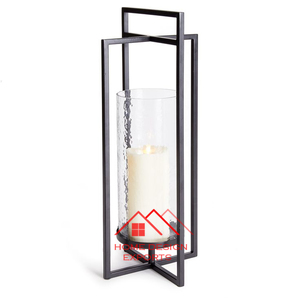 Pedestal Design T Light Candle <b>Holder</b> in <b>Black</b> Finished for Table Top Decoration & Dinner Table Decor Elevated Design - Product Image 1