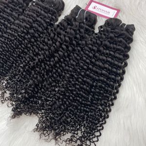 Extensions de cheveux humains vierges vietnamiens Remy, alignées sur les cuticules, couleur naturelle, vague naturelle, clip-in, fournisseur, dentelle noire - Product Image 3