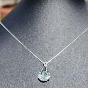 Piedra preciosa de amatista verde Natural, Plata de Ley 925, collar de joyería fina de diseñador hecho a mano para mujer, personalizado - Product Image 4