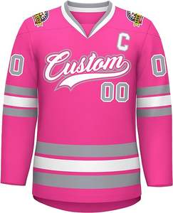 Venta caliente Hockey Jersey personalizado sublimado barato bordado en blanco Hockey sobre hielo Jersey - Product Image 5
