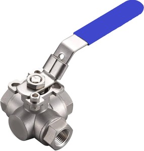 วาล์วบอลสามทางแบบแมนนวล สแตนเลส 304 ขนาดครึ่งนิ้ว NPT จากโรงงานโดยตรง สำหรับระบบชลประทาน (OEM) - Product Image 3