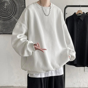 Sudadera con capucha de gran tamaño de algodón 100% de alta calidad, sudadera bordada personalizada de Color sólido para hombres, temporada de invierno - Product Image 2