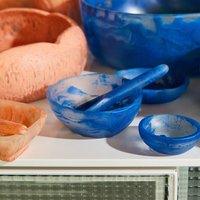 Saladekom Mooi fruitpatroon Ovaal keukengerei Handgemaakte epoxyhars Kleurdoos Cartoon Party Babykom Veilig en waterdicht
