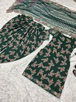 Baju Pesta Terbaru Model Dhoti Salwar Kameez Dengan Dupatta, Gaya Suit Dengan Hiasan Tali Sutra, Harga Grosir