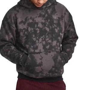 2025 OEM Custom Made Hommes Séchage Rapide Respirant Lavé À L'acide Pull À Capuche Street Wear Coton Tissu Mélangé pour La Saison D'automne - Product Image 1