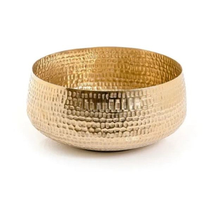 Bol à chocolat en aluminium et métal doré Bol de forme ronde Vente chaude Accessoires de vaisselle classiques à un prix raisonnable - Product Image 4