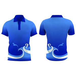 เสื้อโปโลสำหรับผู้ชายเสื้อกีฬาพิมพ์ลายโลโก้แบบซับลิเมชันสไตล์ลำลองเสื้อยืดกอล์ฟขายส่ง - Product Image 1