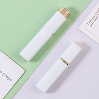 Mini flacon vaporisateur d'atomiseur de parfum en aluminium rechargeable blanc de 8ml 10ml de parfum de voyage personnalisé en gros