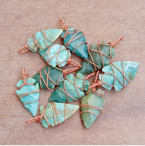 Meilleure qualité Offre Spéciale gros naturel mousse Agate pointe de flèche Agate pendentif cristal pierre Agate commande en gros - Product Image 5