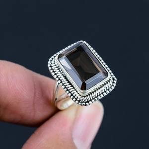 แหวนเงินสเตอร์ลิง925สไตล์โบโฮประดับพลอยบุษราคัมทำด้วยมือสำหรับเป็นของขวัญแต่งงาน - Product Image 5