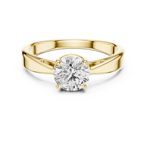 Anillo de diamante cultivado en laboratorio de 3 quilates al por mayor | Oro de 10 quilates | Diseño de punta de 4 garras | Anillo de boda de joyería personalizable - Product Image 1