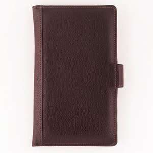 Portefeuille de voyage en cuir véritable marron de haute qualité pour Essentials unisexe RFID caractéristique longue avec motif de Logo de fermeture à bouton - Product Image 5