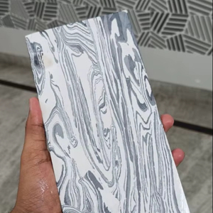 Elegante losa de piedra turquesa, hoja decorativa pulida única para mesa de superficie de pared Interior de lujo y uso artesanal personalizado - Product Image 1