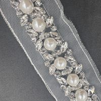 Accessoires de vêtements de style bricolage en strass cousus à la main, accessoires de chaussures et de chapeau, accessoires de dentelle de diamant