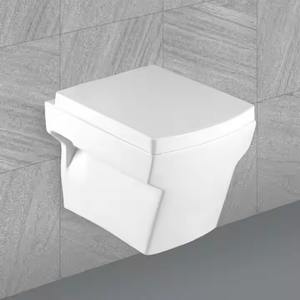 Europa hotel de lujo color blanco ahorro de agua armario de agua de cerámica estándar europeo WC oculto inodoro de pared sin montura - Product Image 6