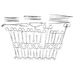 Kit d'instruments chirurgicaux : pinces et ciseaux en acier inoxydable de qualité allemande pour chirurgie abdominale - Product Image 6