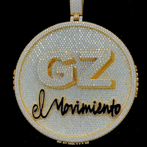 Colgante Grande de 3 Pulgadas Chapado en Oro de Plata de Ley 925 con Diamante Moissanite VVS, Joyería de Hip Hop para Fiesta, Colgante con Letra para Hombre - Product Image 1