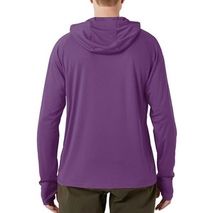 Jersey de hombre con logotipo personalizado de alta calidad, sudaderas con capucha de algodón de manga larga, ajuste relajado, camisetas con capucha de entrenamiento informales de secado rápido - Product Image 2