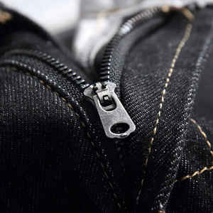 Shorts pour hommes en denim tissé vintage, vente chaude personnalisée, été, coupe droite, mi-longueur, extensible, taille haute, séchage rapide, 100% coton - Product Image 4