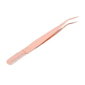 Pince à cils en acier inoxydable Outil de maquillage haut de gamme - Product Image 3