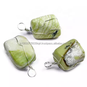 Collier pendentif en pierre roulée d'obsidienne acajou, pierres de guérison en gros, figurine sculptée en forme de cœur - Product Image 2