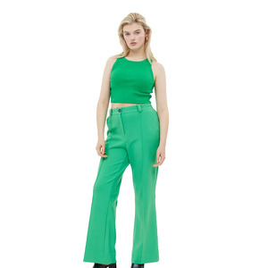 Top court sans manches couleur vert d'eau pour femmes les plus exigeantes avec logo personnalisé à vendre à bas prix - Product Image 4