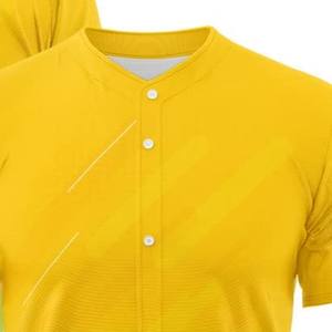 Maillot de baseball confortable et léger pour hommes, entièrement personnalisable, anti-rides, respirant, prix réglable pour vêtements de softball - Product Image 3