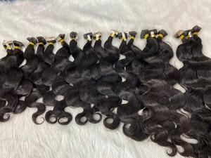 Raw Vietnamese Human Hair - <b>Water</b> Wavy- Brown and Black Color - Product Image 2