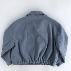 Chaqueta de trabajo de hombre de algodón rellena de lona con cremallera metálica vintage de alta calidad para hombre con logotipo personalizado OEM - Product Image 6