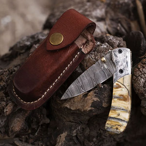 Couteau pliant en acier Damas de qualité supérieure Meilleur fournisseur Nouveau design Support OEM personnalisé Toutes les tailles disponibles pour la vente en gros - Product Image 6