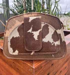 Nuevo pelo real con estilo occidental en cuero de vaca bolsos cruzados de cuero genuino bohemio para mujer bolsos de cuero de lujo hechos a mano - Product Image 5
