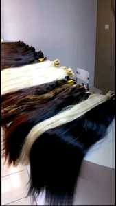 Extensiones de Cabello Humano Virgen Remy Indio Certificado Grado 12A Sin Enredos, Ondulado Liso Sedoso, Doble Trama a Máquina - Product Image 2